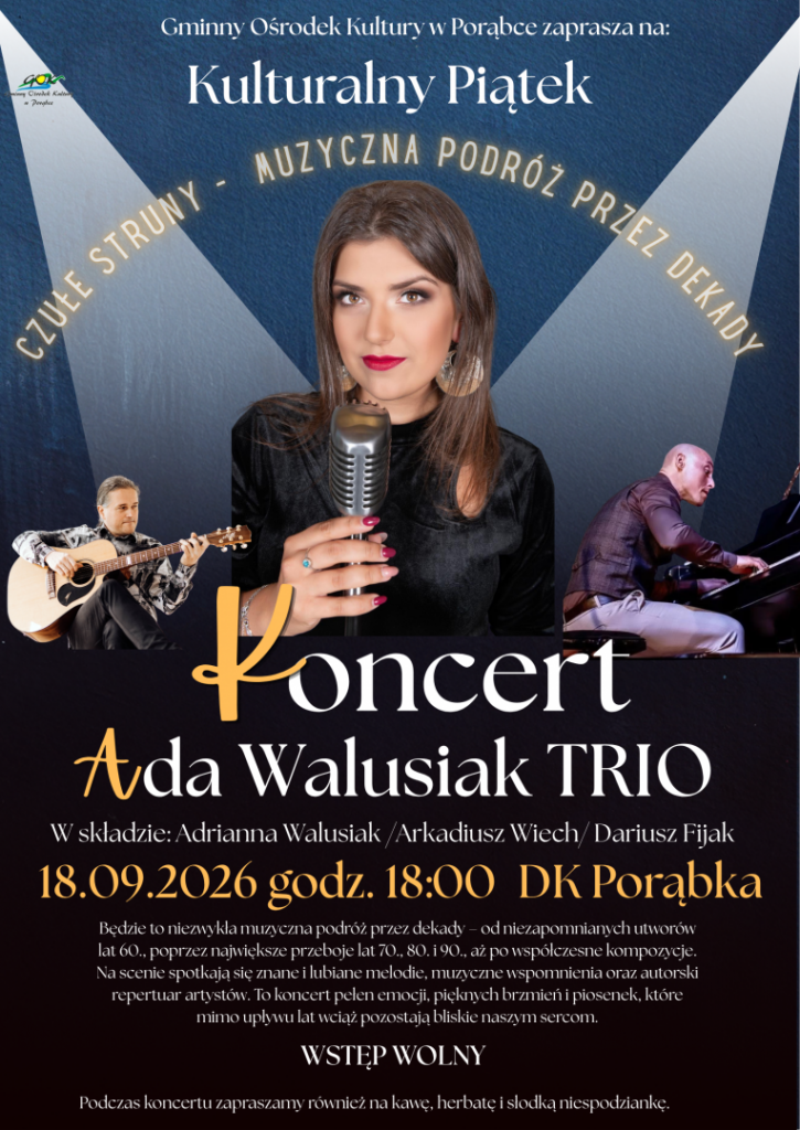 KONCERT CZUŁE STRUNY – MUZYCZNA PODRÓŻ PRZEZ DEKADY